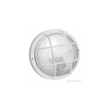 VELAMP BUBBLE PLAFONIERA IN VETRO PER LAMPADINE E27 IP44 - COLORE BIANCO
