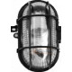 VELAMP TURTLE PLAFONIERA IN VETRO PER LAMPADINE E27 IP44 - COLORE NERO