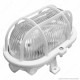 VELAMP TURTLE PLAFONIERA IN VETRO PER LAMPADINE E27 IP44 - COLORE BIANCO
