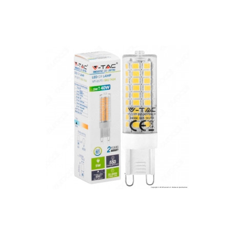 V-TAC VT-2177 LAMPADINA LED G9 5W BULB - SKU 7432 / 7433 / 7434