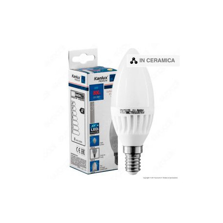 KANLUX DUN HI LAMPADINA LED E14 8W CANDELA
