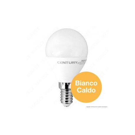 CENTURY HARMONY 95 LAMPADINA LED E14 6W MINIGLOBO P45 CRI ≥95