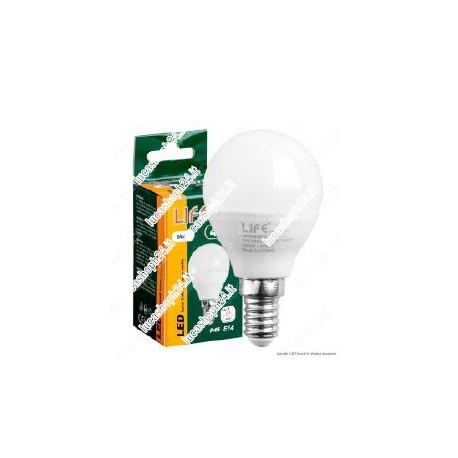 LIFE LAMPADINA LED E14 6W MINIGLOBO P45
