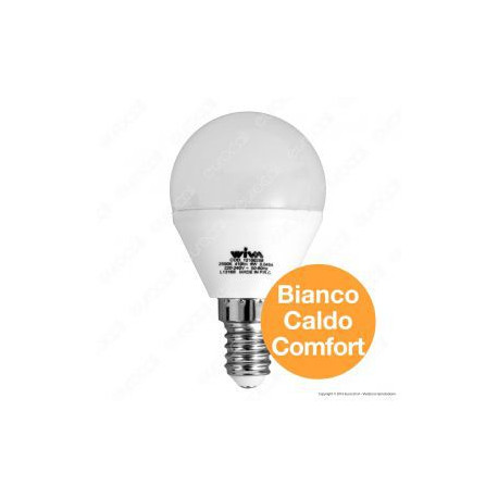 WIVA LAMPADINA LED E14 6W MINIGLOBO P45 - COMFORT