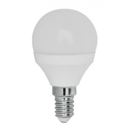 DURALAMP DECOLED UP SFERA LAMPADINA LED E14 6W MINIGLOBO P45