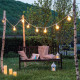 CATENARIA 5 METRI PER 8 LAMPADINE LED E27 PROLUNGABILE COLORE BIANCO LINEARE - PER ESTERNO