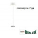 IDEAL LUX HILTON PT2 LAMPADA DA TERRA IN METALLO CON PORTALAMPADA PER LAMPADINE E14 - MOD. 75488