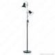 IDEAL LUX POLLY PT2 LAMPADA DA TERRA IN METALLO CON PORTALAMPADA PER LAMPADINE E27 - MOD. 61122 / 61139