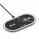 V-TAC VT-1213 CARICATORE WIRELESS 5W+5W RICARICA 2 DISPOSITIVI COLORE NERO - SKU 7739 / 7740 / 7741