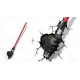 3D LIGHT FX STAR WARS SPADA LASER DI DARTH VADER - LAMPADA LED A BATTERIA GUERRE STELLARI
