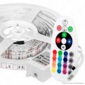 V-TAC VT-5050-60 KIT STRISCIA LED FLESSIBILE 35W SMD RGB 12V ALIMENTATORE CONTROLLER TELECOMANDO - 5M - SKU 212558