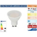 V-Tac VT-1975 Lampadina LED GU10 4.5W Faretto Spotlight SMD - SKU 211685 / 211686 / 211687