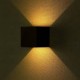 V-TAC VT-759-12 LAMPADA DA MURO WALL LIGHT NERA CON DOPPIO LED COB 12W - SKU 8529 / 8530