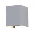 V-TAC VT-759 LAMPADA LED DA MURO 5W WALL LIGHT GRIGIA CON DOPPIO LED SMD APPLIQUE IP65 - SKU 217080 / 217089
