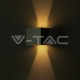 V-TAC VT-759 LAMPADA LED DA MURO 5W WALL LIGHT GRIGIA CON DOPPIO LED SMD APPLIQUE IP65 - SKU 217080 / 217089