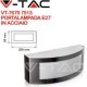 V-TAC VT-7670 PORTALAMPADA WALL LIGHT DA MURO PER LAMPADINE E27 - SKU 7513