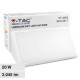 V-TAC VT-8055 LAMPADA LED DA MURO 20W WALL LIGHT SMD APPLIQUE IP65 COLORE BIANCO - SKU 6816 / 6817 / 6818