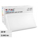 V-TAC VT-8055 LAMPADA LED DA MURO 20W WALL LIGHT SMD APPLIQUE IP65 COLORE BIANCO - SKU 6816 / 6817 / 6818
