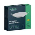 V-TAC VT-61003 PANNELLO LED ROTONDO SLIM 3W SMD DA INCASSO CON DRIVER - SKU 7855 / 7856 / 7857