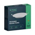 V-TAC VT-61012 PANNELLO LED ROTONDO SLIM 12W SMD DA INCASSO CON DRIVER - SKU 7861 / 7862 / 7863