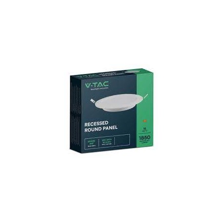 V-TAC VT-1807 RD PANNELLO LED ROTONDO 18W SMD DA INCASSO CON DRIVER - SKU 4860 / 4861 / 4862