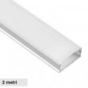 V-TAC VT-8157 PROFILO IN ALLUMINIO PER STRISCE LED LUNGHEZZA 2 METRI - SKU 10321