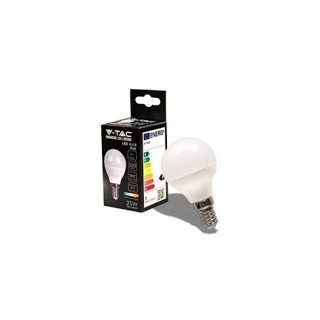 V-Tac VT-1819 Lampadina LED E14 3.7W Bulb P45 MiniGlobo SMD - SKU 214123 / 214174 / 214124