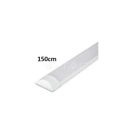 V-TAC PRO VT-12027 PLAFONIERA DOPPIA CON 2 TUBI LED NANO PLASTIC T8 G13 18W 120CM CHIP SAMSUNG - SKU 6444 / 6445