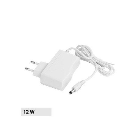 Universo Alimentatore 12W 12V IP44 Plug&Play con Jack 2.1 Colore Bianco - mod. S-1A-12V-B