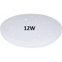 V-TAC GALLERY VT-8412 PLAFONIERA LED ROTONDA 12W SMD CHANGING COLOR CCT 3IN1 EFFETTO CIELO STELLATO CON DRIVER - SKU 217602