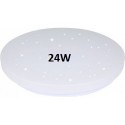 V-TAC GALLERY VT-8424 PLAFONIERA LED ROTONDA 24W SMD CHANGING COLOR CCT 3IN1 EFFETTO CIELO STELLATO CON DRIVER - SKU 217606