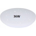 V-TAC GALLERY VT-8436 PLAFONIERA LED ROTONDA 36W SMD CHANGING COLOR CCT 3IN1 EFFETTO CIELO STELLATO CON DRIVER - SKU 217608