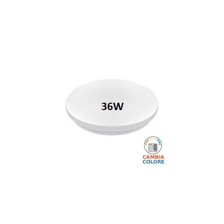 V-TAC VT-8424 PLAFONIERA LED 24W CHANGING COLOR 3IN1 FORMA CIRCOLARE COPERTURA OPACA -