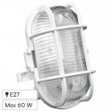Velamp Turtle Plafoniera in Vetro per Lampadine E27 IP44 - Colore Bianco - mod.TURTLE-B