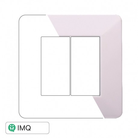 PLACCA 2P BIANCA