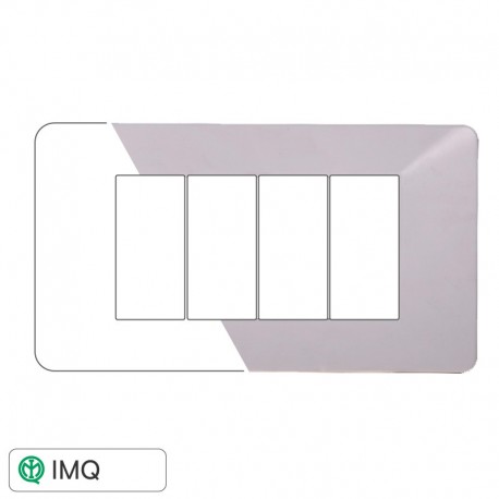 PLACCA 4P BIANCA